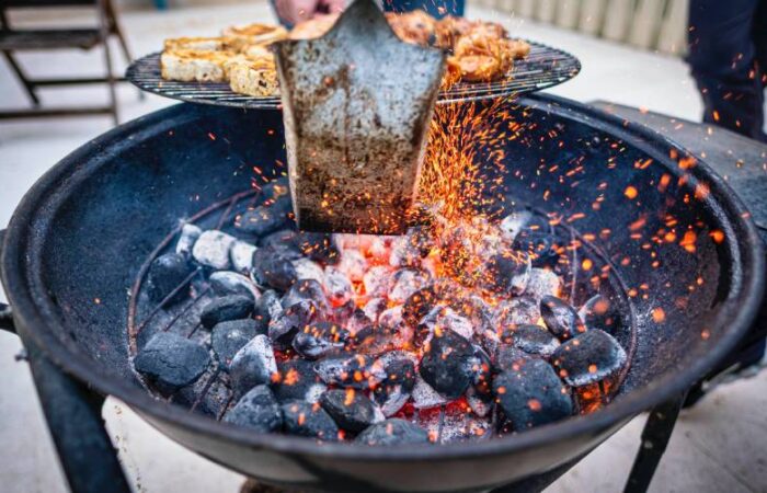 Sawdust charcoal briquettes can burn more efficiently.