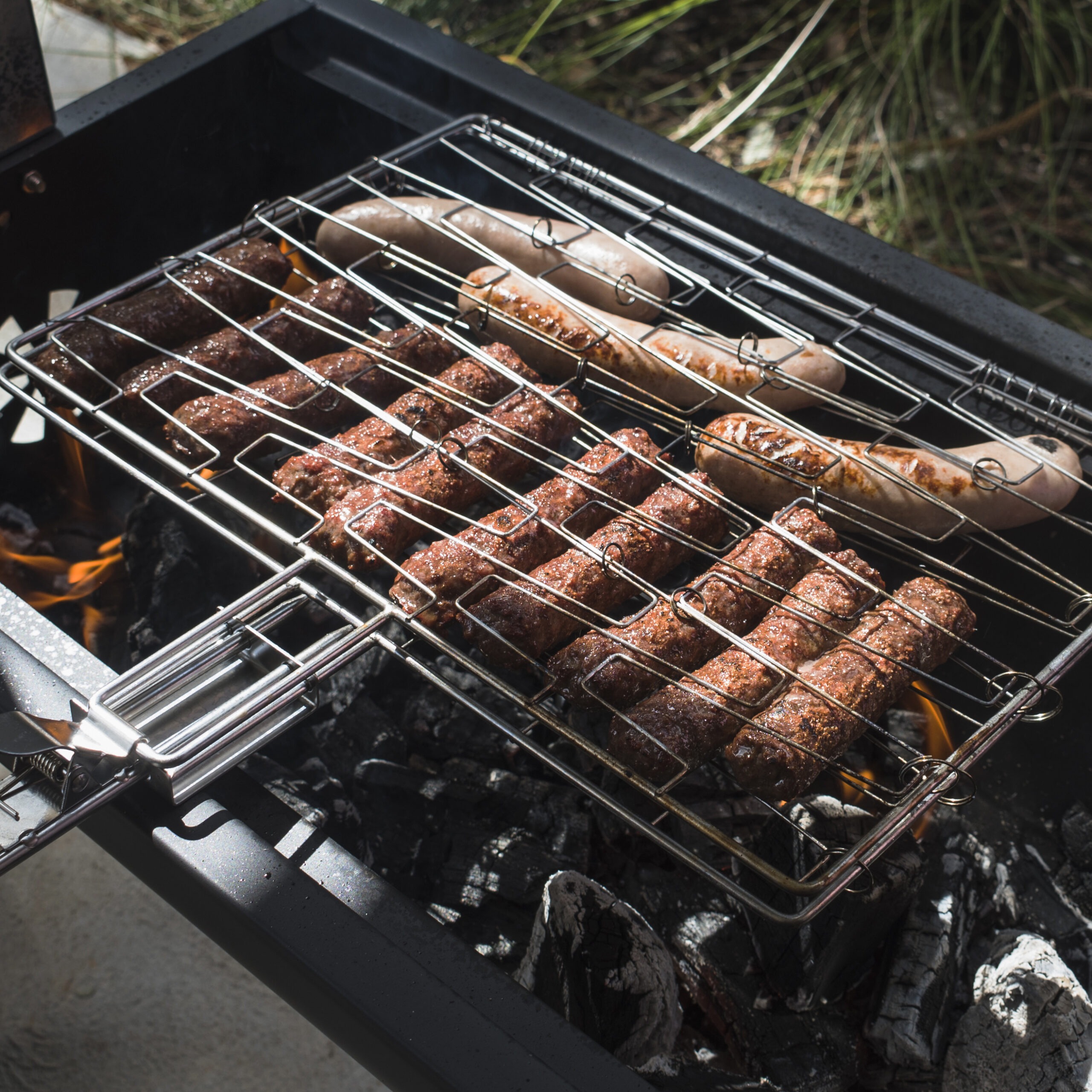 tasty roasted grill sausages scaled