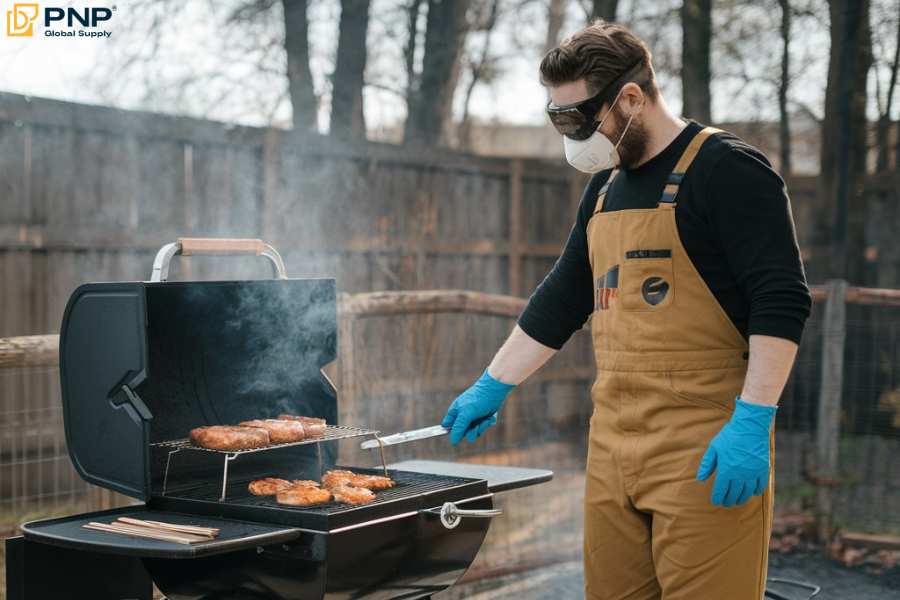 Ensure proper safety measures while grilling to avoid any mishappening