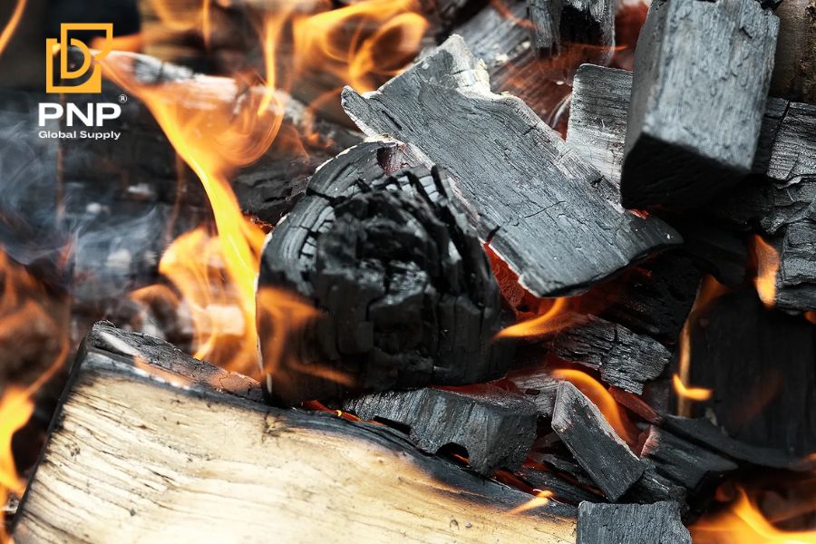 Vietnam mangrove charcoal burns hot and lasts long, thus great for grilling a lot of food