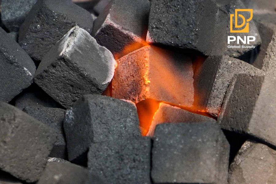 Charcoal are good absorber of moisture due to its porous nature, it gets wet in humid conditions or when exposed to rain