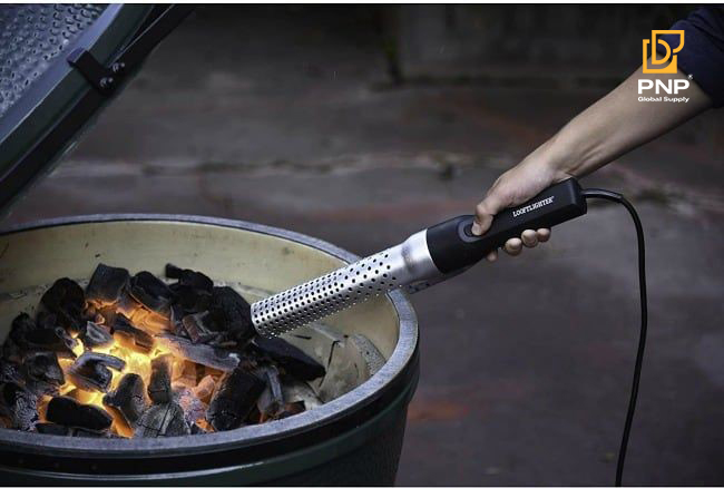 Use a chimney starter or natural fire starters like kindling or paper to get the charcoal going