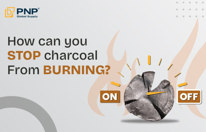 How can you stop charcoal from burning