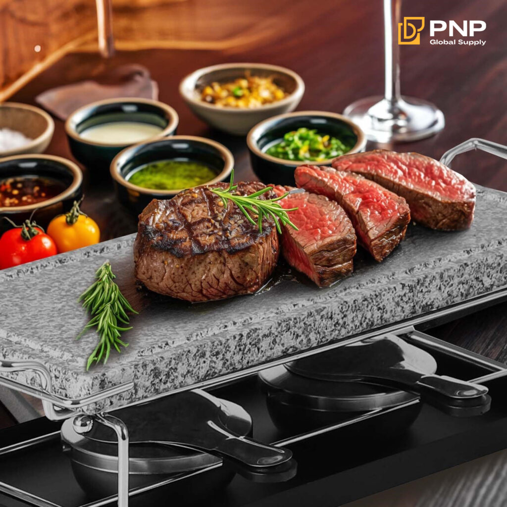 A Guide to Hot Stone Grilling 3 You can buy hot stone grilling kits for both indoor and outdoor use, available online and at BBQ stores