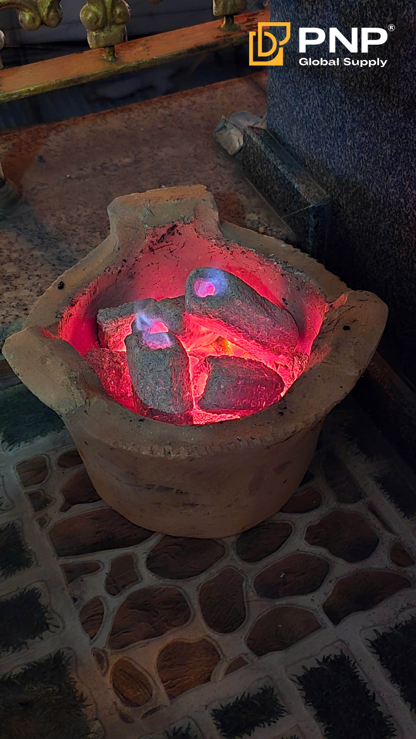 Sawdust charcoal is a popular choice for grilling street food over charcoal