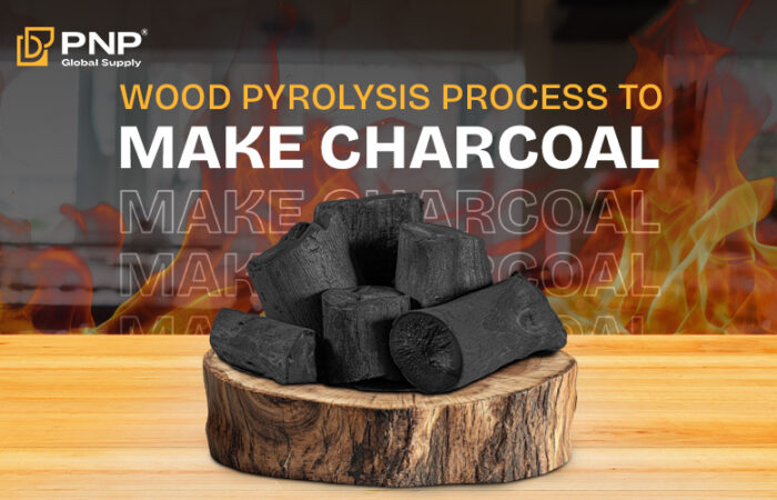 Wood Pyrolysis Process to Make Charcoal
