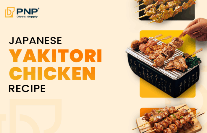 Japanese Yakitori Chicken Over Charcoal