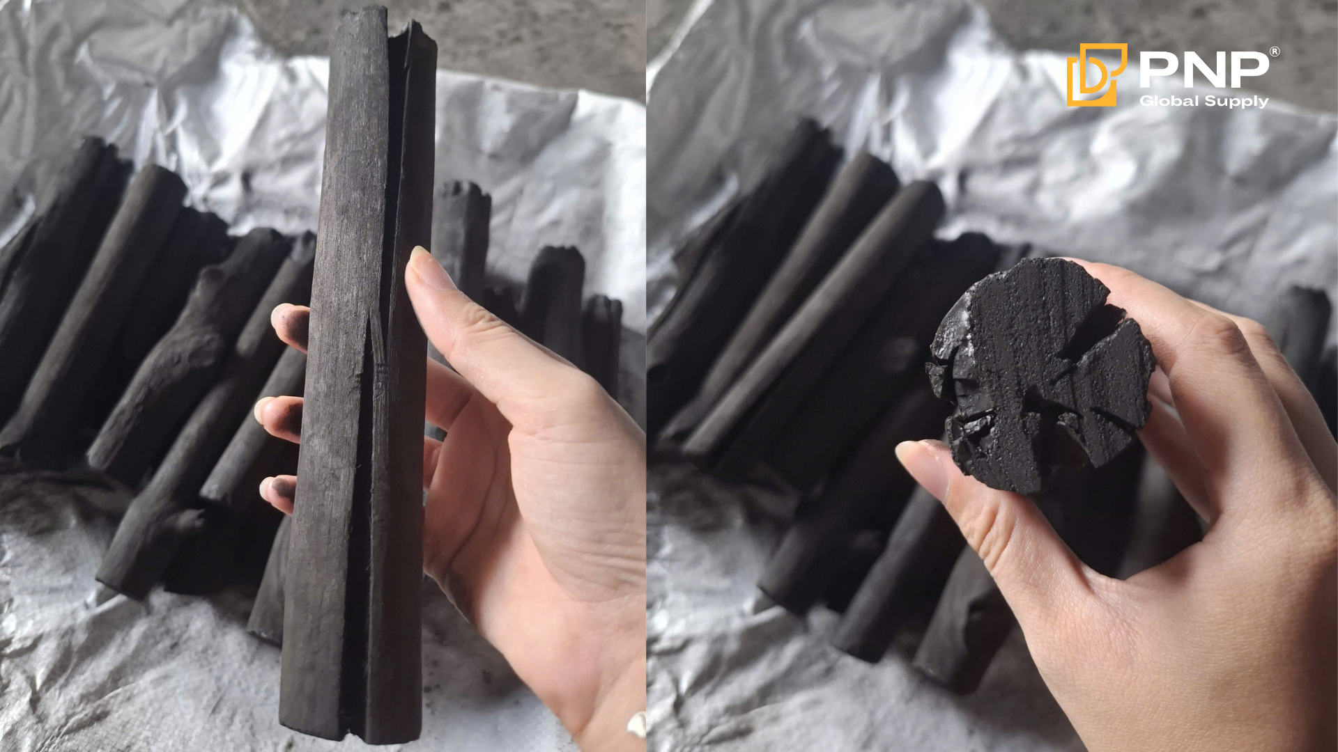 Mangrove charcoal  2–5 cm