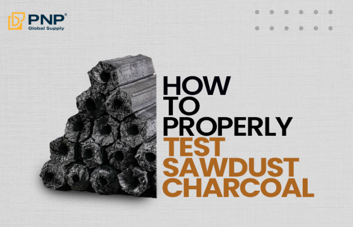 Sawdust charcoal testing