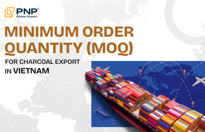 What is the minimum order quantity (MOQ) from Vietnam for charcoal exporters?