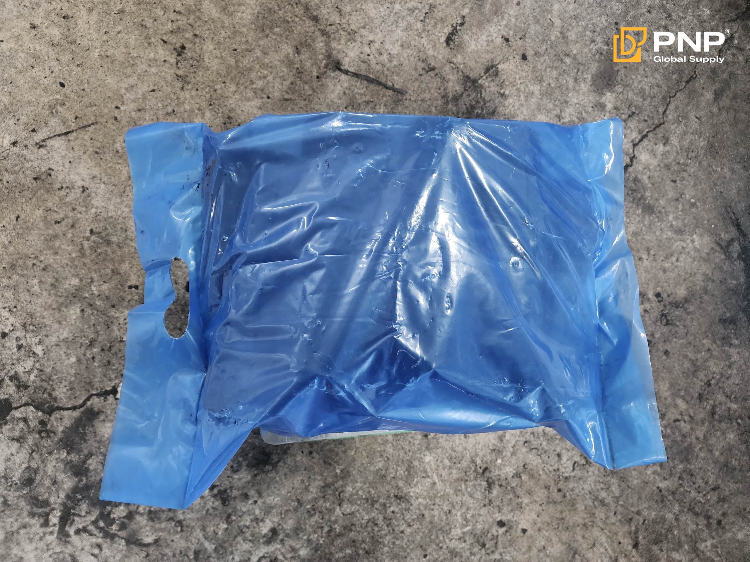 Plastic bags protect charcoal from moisture
