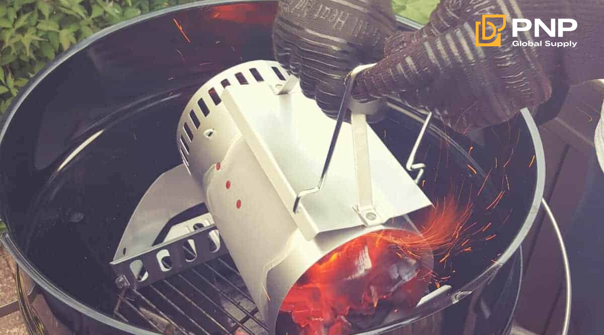 Light charcoal quickly and evenly using a chimney starter for perfect BBQ heat