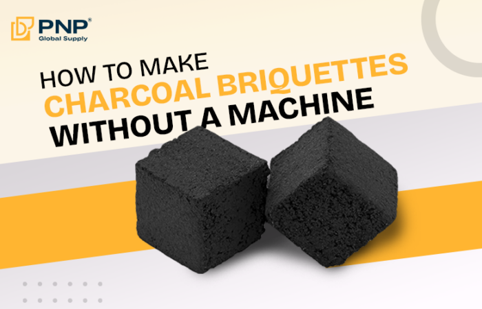 how to make charcoal briquettes without machine
