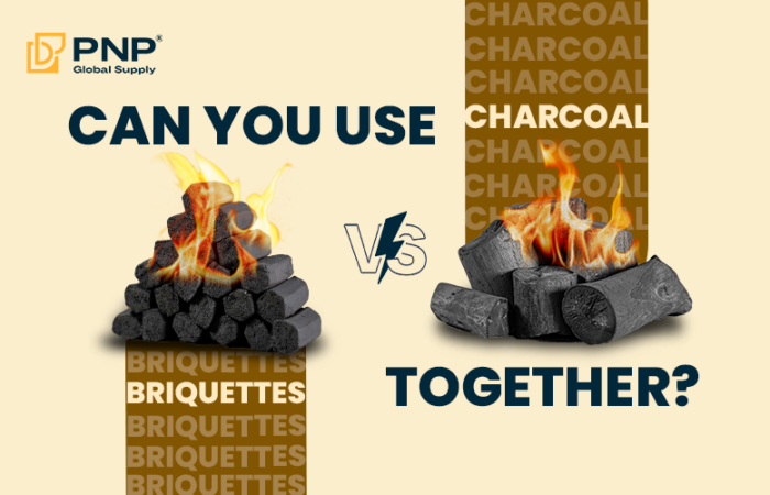 can you use charcoal vs briquettes together