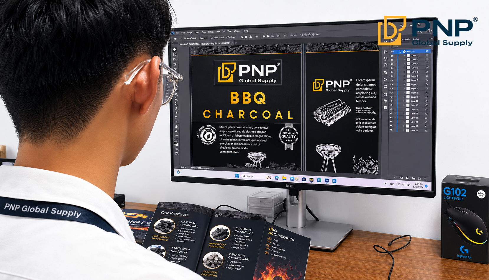 Charcoal Packaging: The Complete Process of Customizing Packaging for Charcoal Orders 3 Professional charcoal packing and printing services by PNP Charcoal