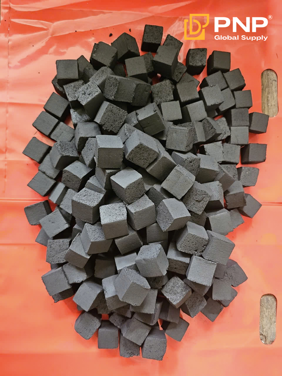 PNP coconut briquettes come in multiple shapes for different market needs