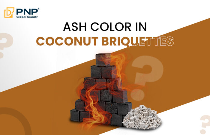 Ash Color in Coconut Briquettes