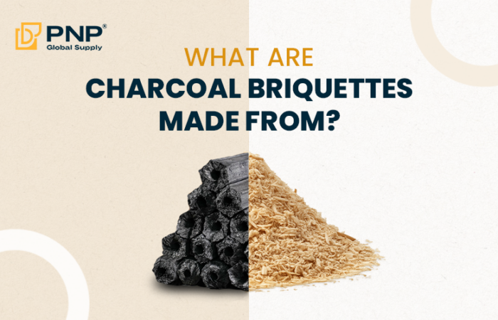 What is charcoal briquettes made out of