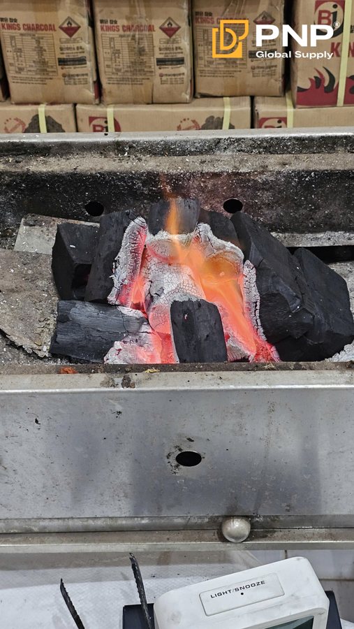 Lump charcoal should be checked by burn time, heat stability, smoke, ash, and breakage after burning